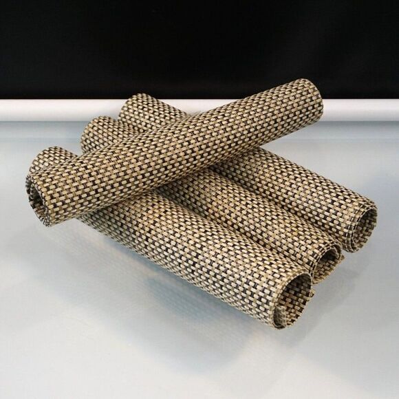 Woven Placemats Set of 4 Vinyl Washable Placemats - Picture 3 of 5